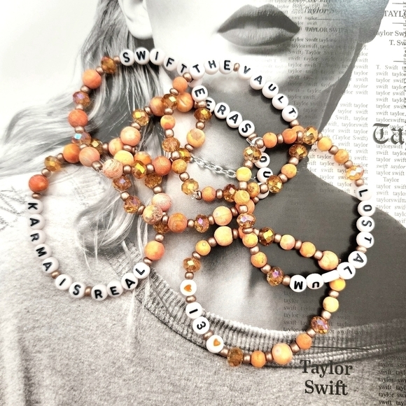 Taylor Swift Karma Lost Album Handmade Friendship Bracelets Set Of 6 - Picture 8 of 13